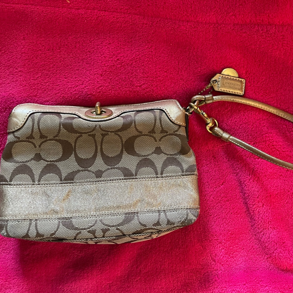 Vintage coach wristlet